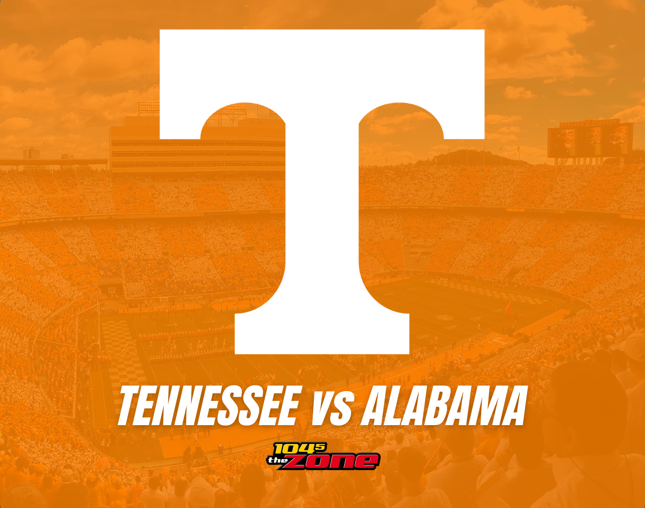 10/15 – Tennessee vs Alabama | WGFX-FM