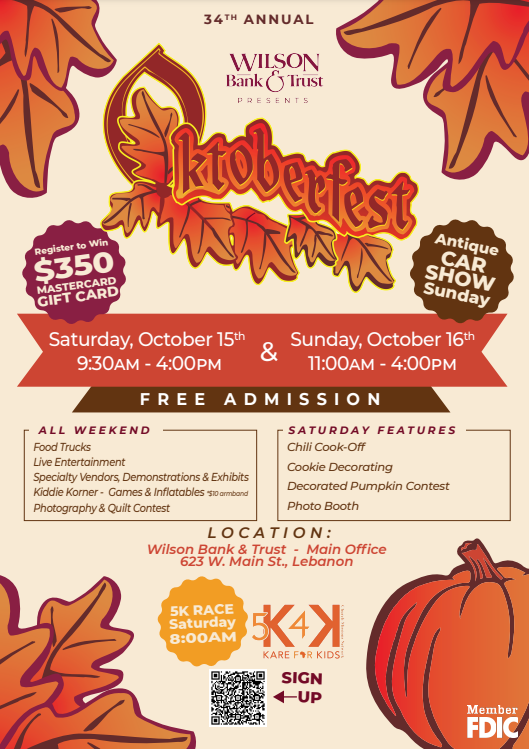 10/15 Wilson Bank & Trust Oktoberfest WGFXFM